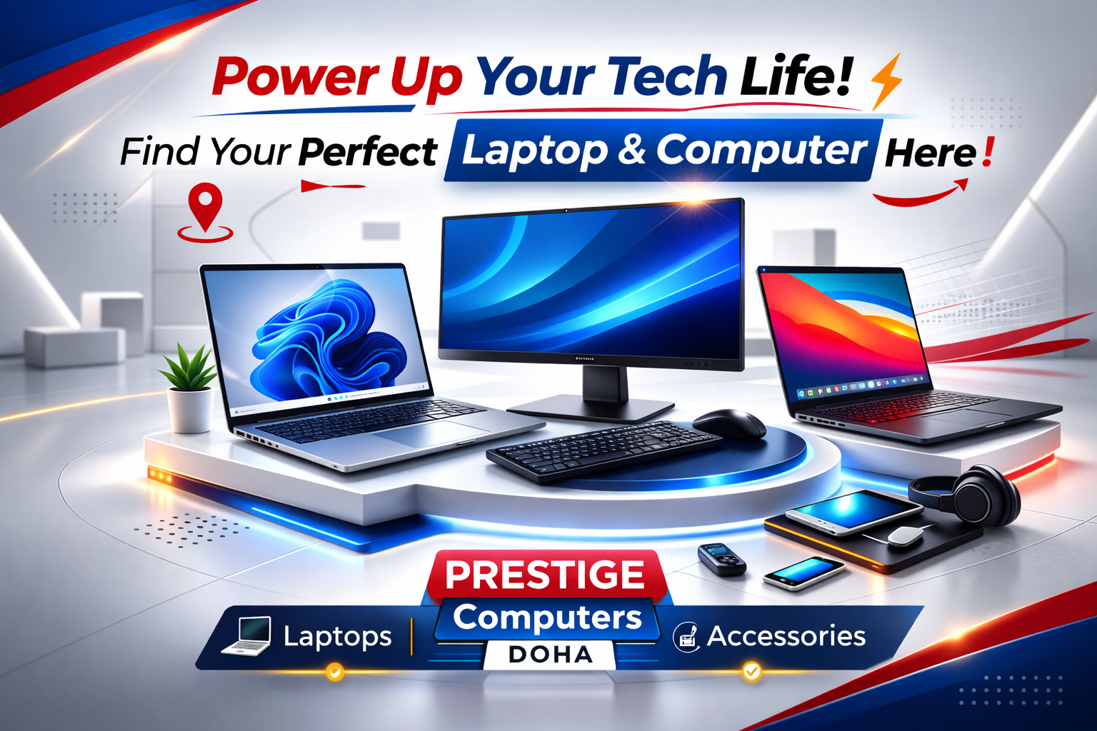 Buy laptops and desktop computers in Doha Qatar with best deals on IT products