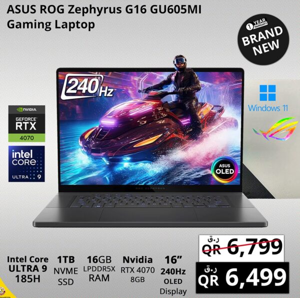 ASUS ROG Zephyrus 616 GU605MI Gaming Laptop