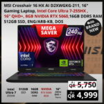 MSI Crosshair 16 HX D2WGKG-211 16" Gaming Laptop