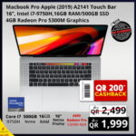 Apple MacBook Pro 2019 - A2141 / 16" inch
