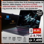 Acer Predator Helios Neo 16 AI  Gaming Laptop
