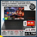 HP OMEN 16 2K 144Hz Gaming Laptop