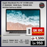 Apple MacBook Pro 15-inch A1398 (GeForce 650M)