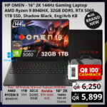 HP OMEN 16 2K 144Hz Gaming Laptop