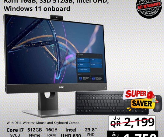Dell OptiPlex 7470 AIO 24 Core i7-9700 16GB RAM 512GB SSD Windows 11
