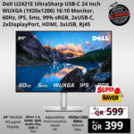 Dell U2421E 24 inch Monitor