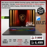 MSI Vector A16 HX A8WHG Gaming Laptop