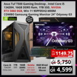 ASUS TUF T500 Gaming Desktop With Monitor