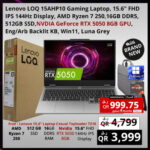 Lenovo LOQ 15AHP10 Gaming Laptop