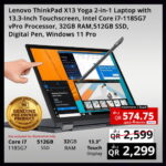 Lenovo ThinkPad X13 Yoga 2-in-1 Laptop