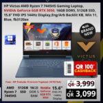 HP Victus AMD Ryzen 7 7445HS Gaming Laptop