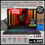 MSI Cyborg 15 Gaming Laptop i7-13620H RTX 5060