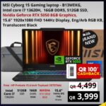MSI Cyborg 15 Gaming Laptop i7-13620H RTX 5050
