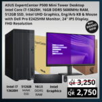 ASUS EXPERTCENTER P500 Desktop with Dell Laptop
