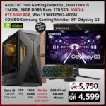 ASUS TUF T500 Gaming Desktop With Monitor