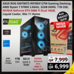 Asus Rog GM700TZ-R9700X127W Gaming Desktop