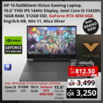 HP Victus 15-fa2082wm Victus Gaming Laptop