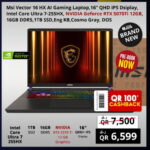 MSI Vector A16 HX Gaming Laptop