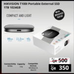 HIKVISION T100I Portable Externak SSD 1 TB 1024GB