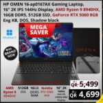 HP omen 16-ap0167AX Gaming laptop