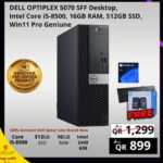 Dell optiplex 5070 SFF Core i7-8500 Win11