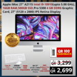 Apple iMac A2115 27" 5K Display Intel i9-10910