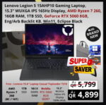 lenovo pro 5 15AHP10 Gaming Laptop